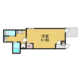 1Kの間取り画像