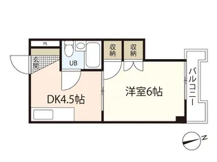 VILLA三篠【5階】の間取り