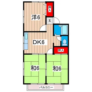3DKの間取り画像