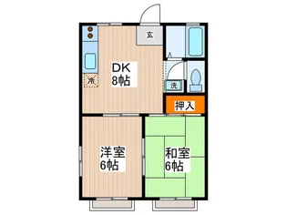 ペルニーノ1【2階】の間取り