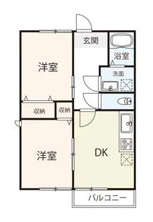 ポルテ三原西野【2階】の間取り