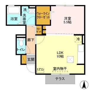 プランドール【1階】の間取り