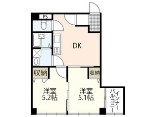N東中央【4階】の間取り