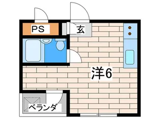 シャトル大恵E【3階】の間取り