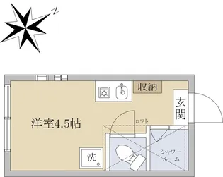 アーバンプレイス早稲田V【2階】の間取り