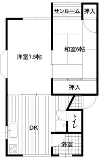 コーポ竹田【2階】の間取り