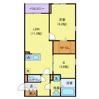 東京都八王子市打越町【アパート】の間取り