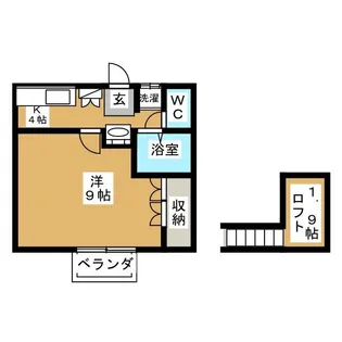 スカイS・E【2階】の間取り