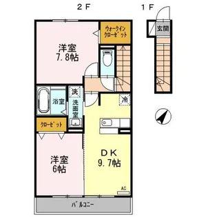 ドルチェ伊豆長岡【2階】の間取り