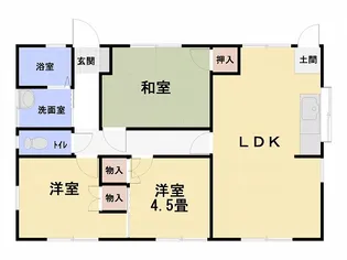 山口県宇部市大字上宇部広田【一戸建】の間取り