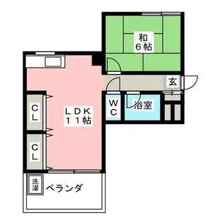 ピアネーズ桜【2階】の間取り