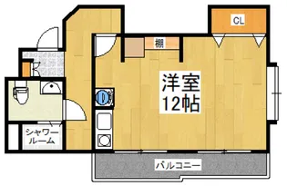 フラット百合ヶ丘【4階】の間取り