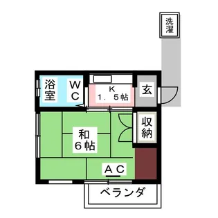 武田ハイツ【2階】の間取り