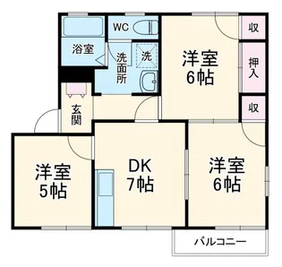 パルス青葉 B【2階】の間取り