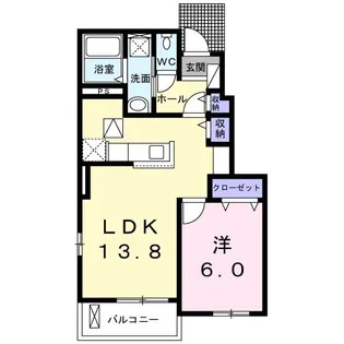 茨城県筑西市下川島【アパート】の間取り