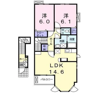 ファレ・キヨラ【2階】の間取り