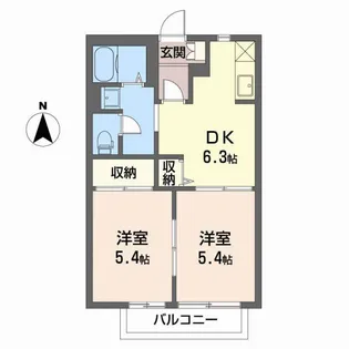 ソフィア壱番館【2階】の間取り