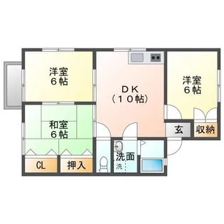 ラ・フォーレオガタマ B棟【2階】の間取り