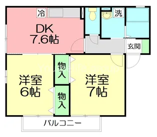 クレールA【2階】の間取り