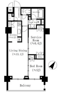 ラ・セルコート元町【3階】の間取り