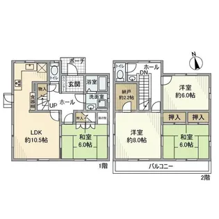 千葉県柏市宿連寺【一戸建】の間取り