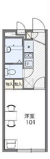 レオパレスポピンズ【2階】の間取り