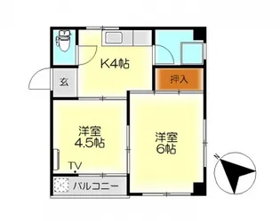 近江ビル【4階】の間取り