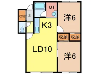 ベルフラワーE【2階】の間取り