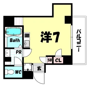 ERCity’s立花駅前【3階】の間取り