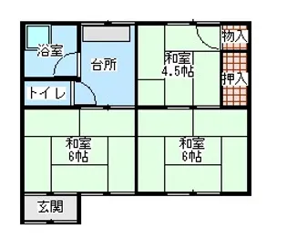 岩手県大船渡市大船渡町字上山【一戸建】の間取り