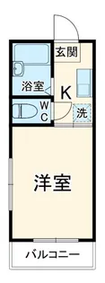 クリスタル浦和【1階】の間取り