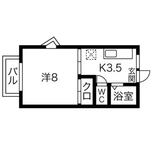 草川ハイツ【2階】の間取り