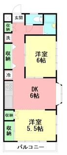 鈴与レジデンス【2階】の間取り