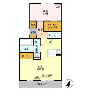 セイチ上近江(A・B棟)【2階】の間取り