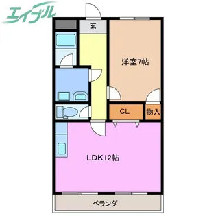 WEST5【2階】の間取り