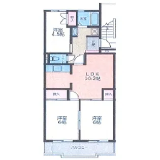 神奈川県小田原市南鴨宮1【マンション】の間取り