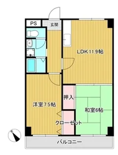 プル二エヴァレ【4階】の間取り