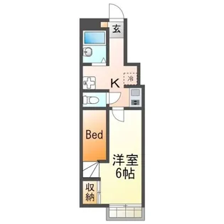 東京都多摩市和田【アパート】の間取り