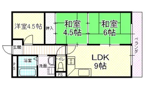 UTOPIA KASHIWARA(ユートピア柏原)【2階】の間取り