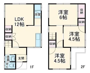 静岡県浜松市中央区西伊場町【一戸建】の間取り