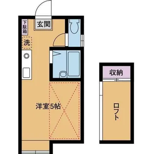 パンシオン愛甲石田No.1【2階】の間取り