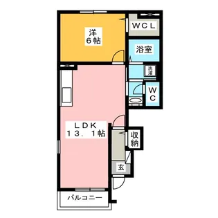 ベルウッド 泉 II【1階】の間取り