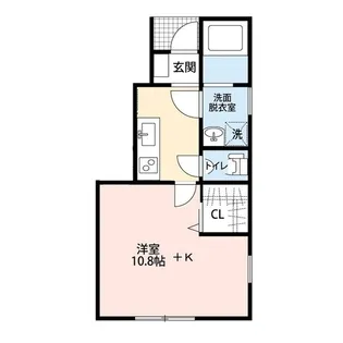 リバレイン小新西デュオ【1階】の間取り