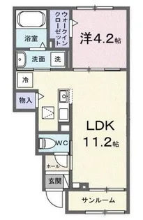 フォーマルハウト【1階】の間取り