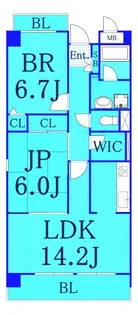 ヴェルエトアル【3階】の間取り