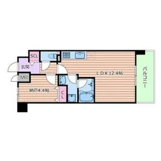 プラウディア今里【3階】の間取り