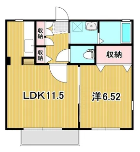 セゾン・シャルマン【1階】の間取り