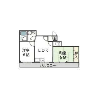 2LDKの間取り画像