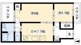 京都府京都市左京区吉田上大路町【一戸建】の間取り