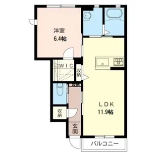 ラフィーネB【1階】の間取り